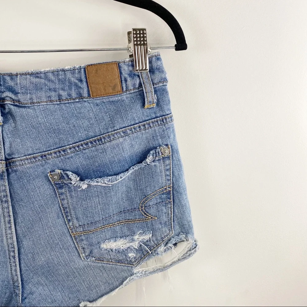 American Eagle Distressed and Destroyed Jean Shorts Size 2